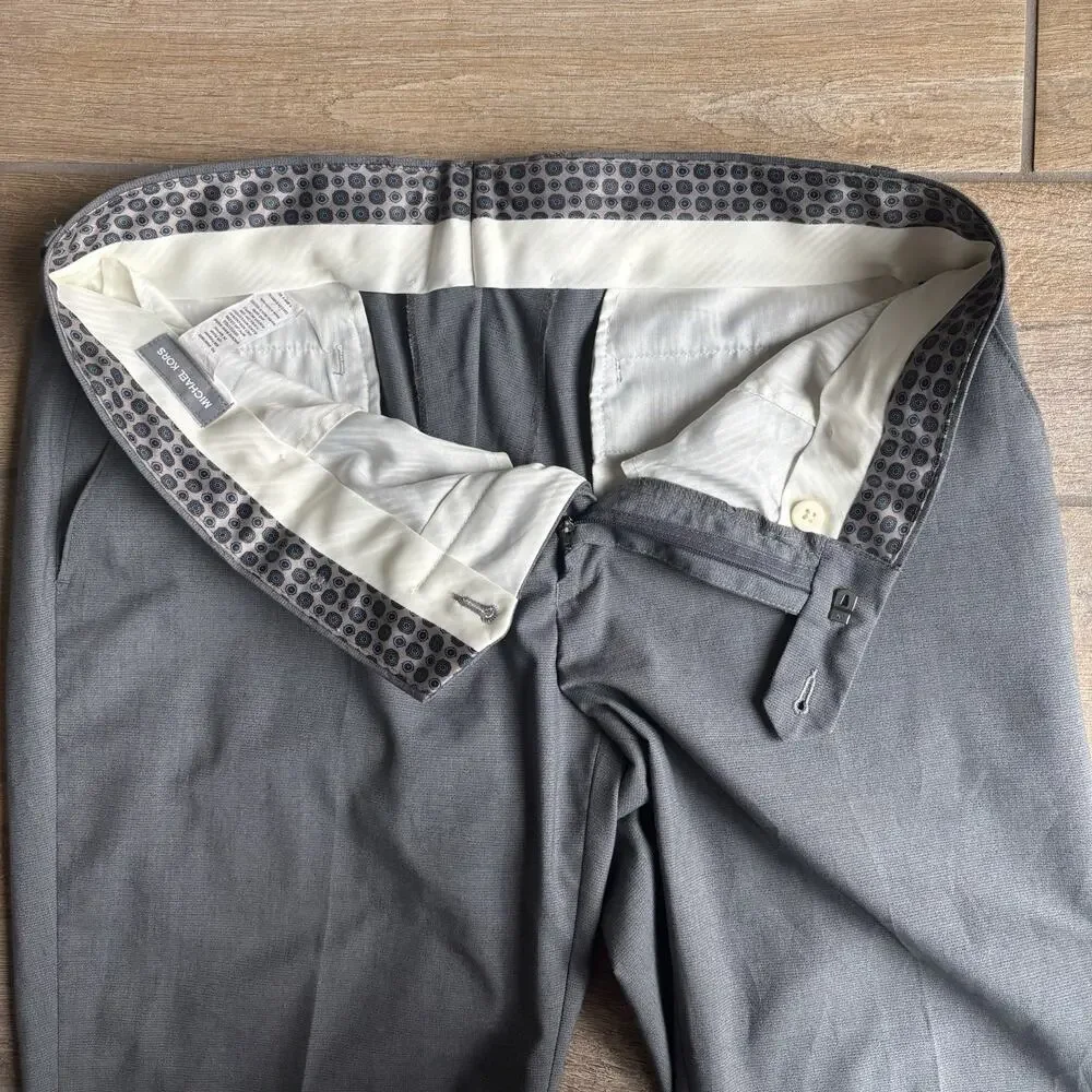 Michael Kors‎ Mens Size 34x30 Dress Pants Gray Classic Fit Performance